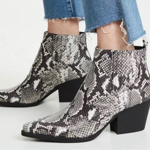 Sam Edelman Snake Ankle Boots